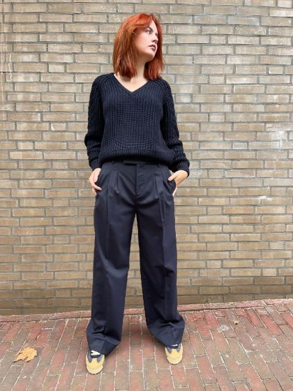 Briglia 1949 dames broek White W donker blauw