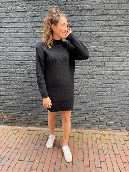 Drykorn jurk Cheren Zwart