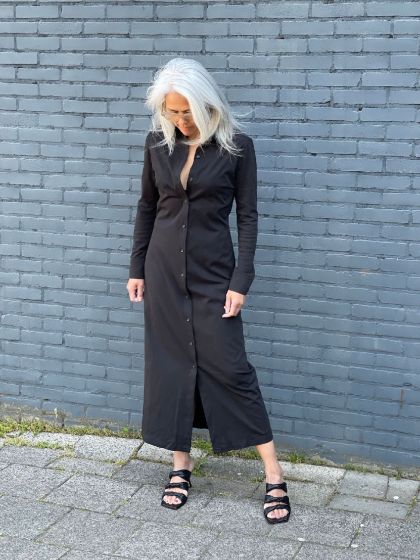 Samsoe Cassi Shirt Dress zwart