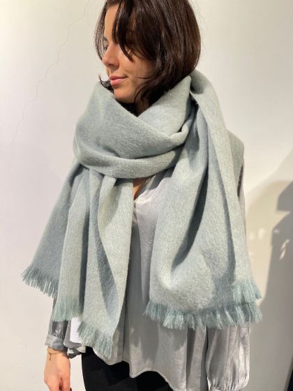 Bufandy sjaal Brushed Solid Ash Blue