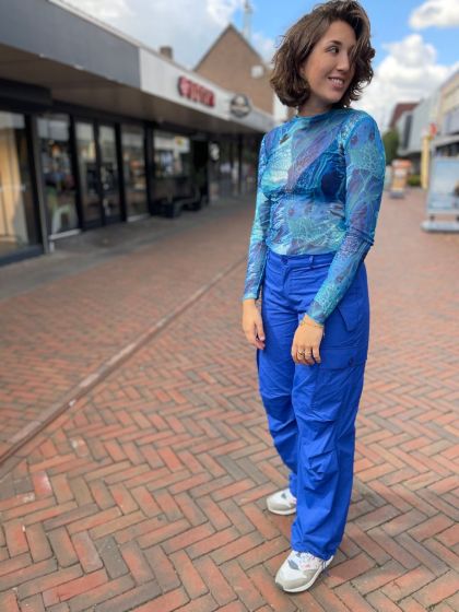 Oval Square Sea Blouse AOP Underwater