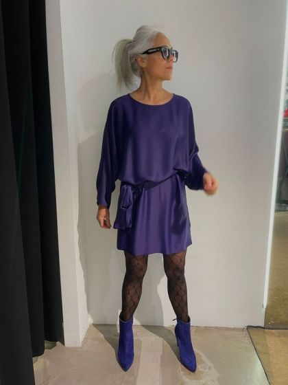 Drykorn Dames Rurika Jurk Paars 8202