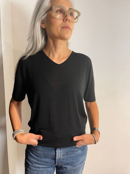 Linnebjerg dames trui Cora zwart