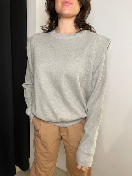 Drykorn dames sweater Omaria licht grijs