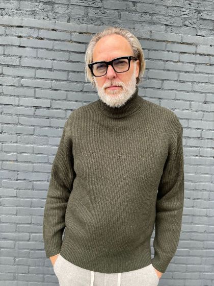 Samsoe Samsoe heren trui Logan Turtle neck Depths