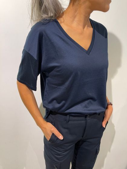 Drykorn dames shirt Svennie donkerblauw