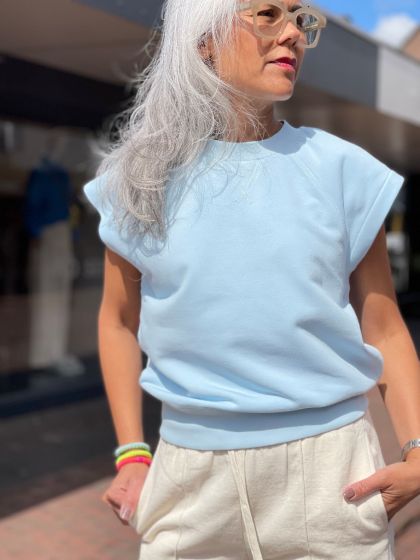 Second Female korte mouw sweater Polifoli nantuc