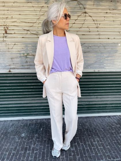 Second Female broek Evie Classic Trouser Sand