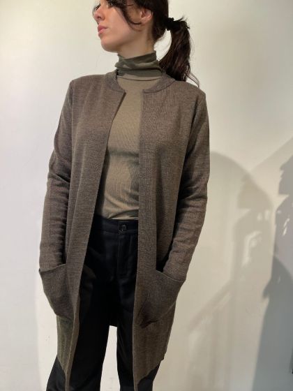 Linnebjerg dames vest Holland bruin melange