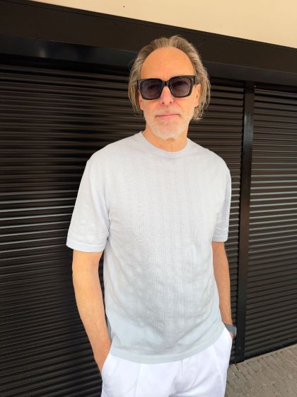 Drykorn Heren T-shirt Derico Lichtblauw 3902