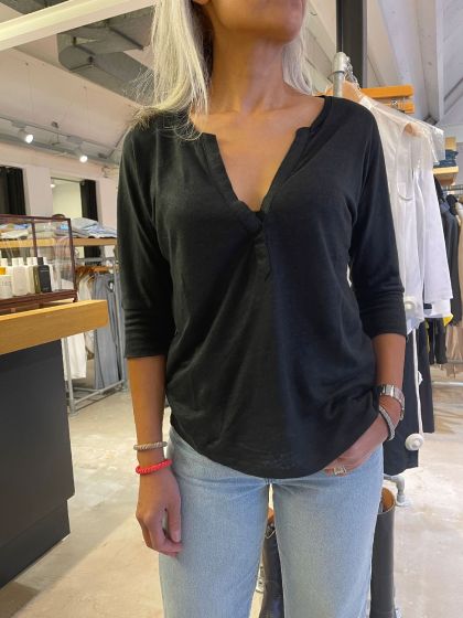 Not Shy dames shirt Halona zwart