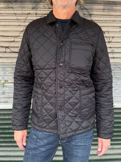 Denham heren jas Mao Jacket BLQ zwart