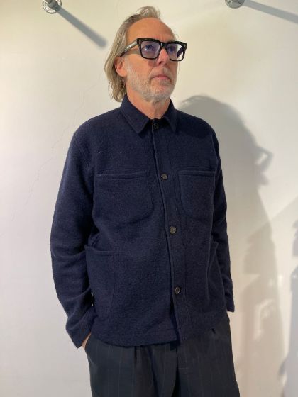 Universal Works heren vest Lumber Jacket Navy