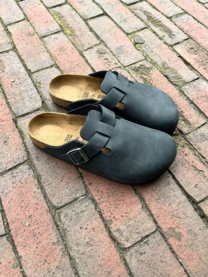 Birkenstock Boston Oiled Leather Black