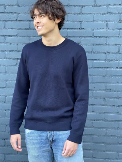 NN07 heren trui Luis donkerblauw