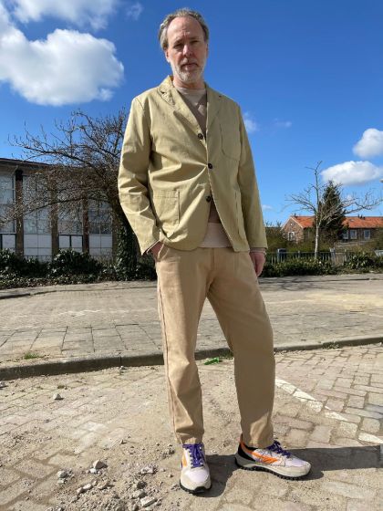 Universal Works heren broek Track Trouser Sand