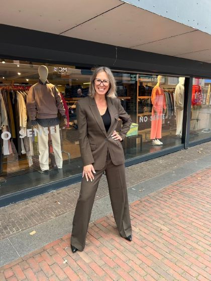 Copenhagen Muse Tailor Pants 200619 Olive Melange