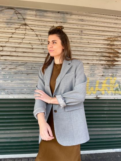 Samsoe Samsoe dames blazer Frederika Grey melange