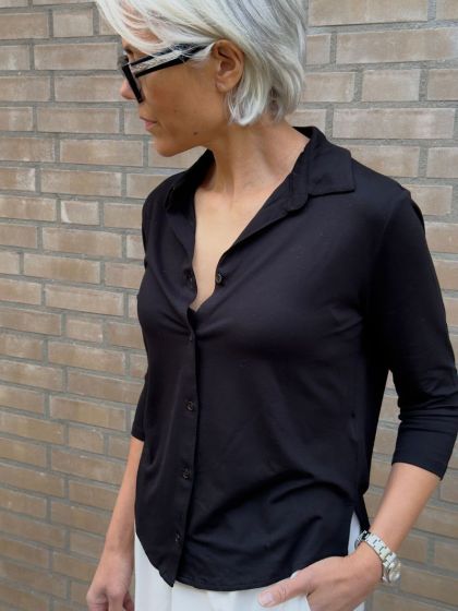 Majesric Filatures Blouse FCH100-Noir