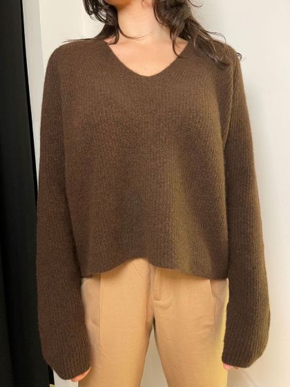 Drykorn dames trui Linnie bruin