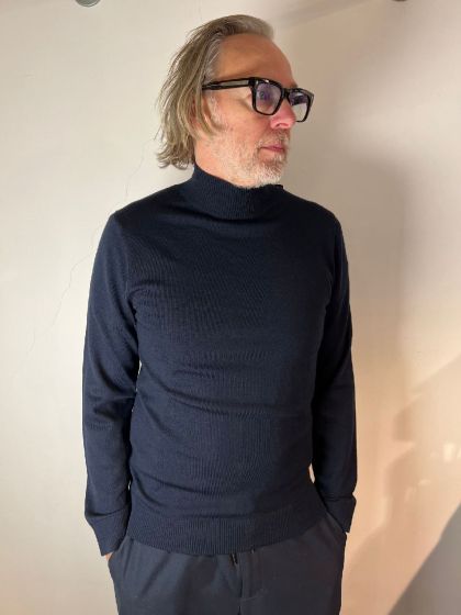 Drykorn heren trui Watson donkerblauw