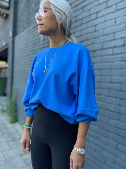 Drykorn dames top Lidda 3403 kobalt blauw