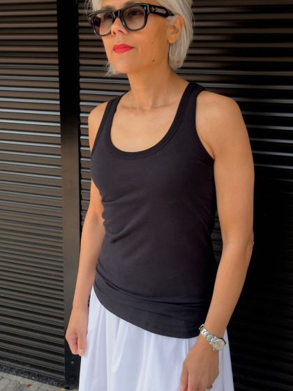 Majestic Filatures Top FDE121-Noir