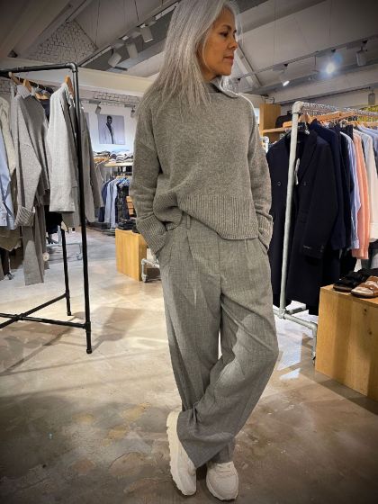 Second Female Broek Evali Grijs Mele