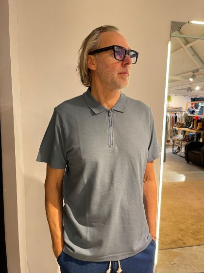 NN07 heren polo Zip 3436 SW Blue