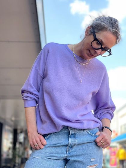 American Vintage trui Sany18A Glicine