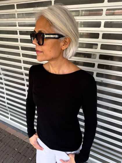 Second Female Matima open back tee black