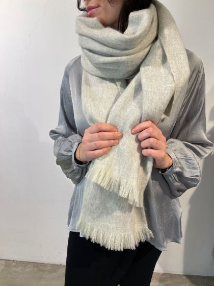 Bufandy sjaal Brushed Solid White Canvas