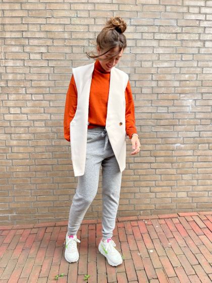 Sibin Linnebjerg dames broek Madrid Grey Melange