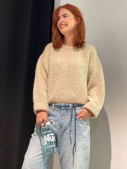 American Vintage Dames Zol18A Trui Beige Clair