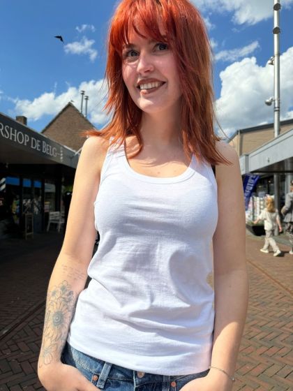 Majestic Filatures Top/Hemd FDE121 Blanc