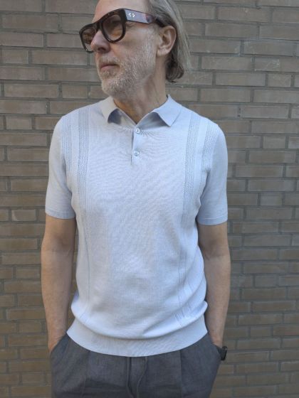 Saint Steve Senne polo Ice Blue