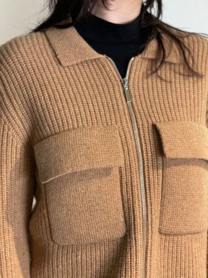 Not Shy dames vest Judi camel