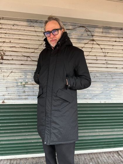 Krakatau heren jas QM218 zwart