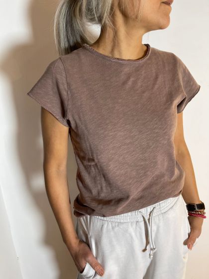 American Vintage dames shirt Son30 Cacao Vint