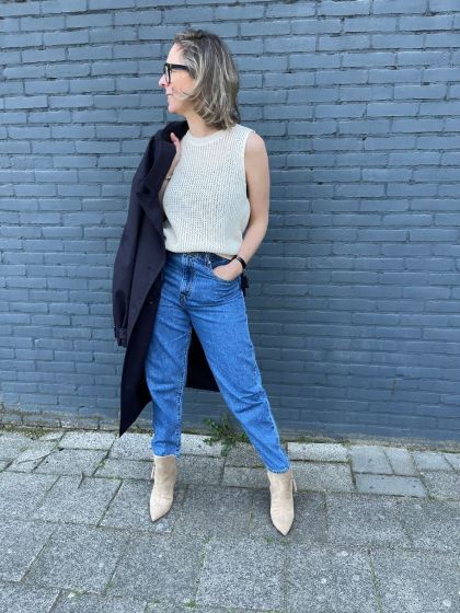 American Vintage dames top Faf01 Ecru