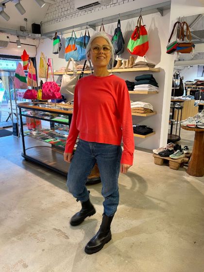 Drykorn dames top Ilmara rood