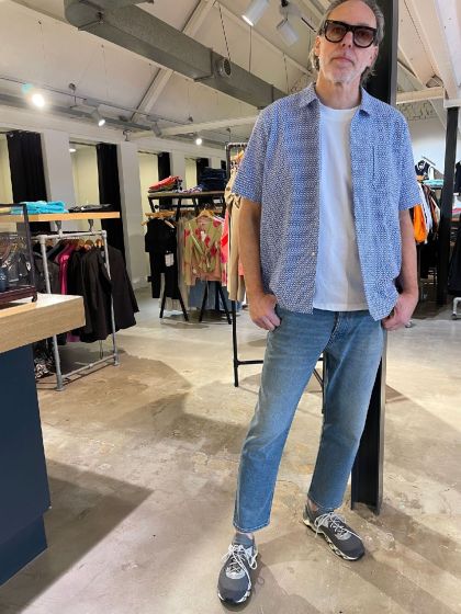 Universal Works Road shirt -Blue