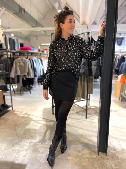 Second Female Confetti skirt Black