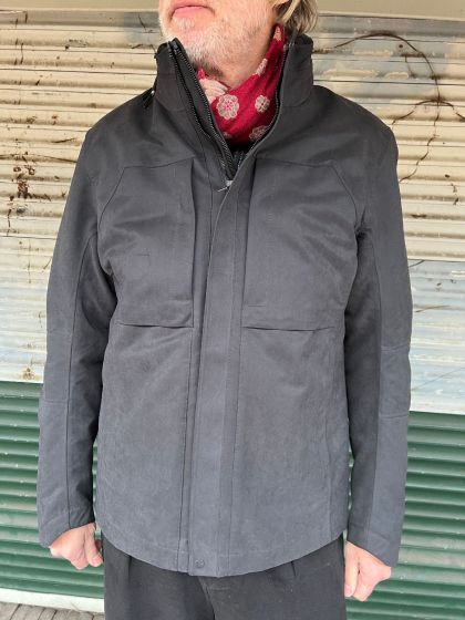 Krakatau heren jas QM277 zwart