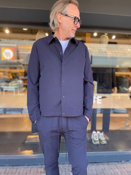 Drykorn heren jack Beko 3100 donker blauw