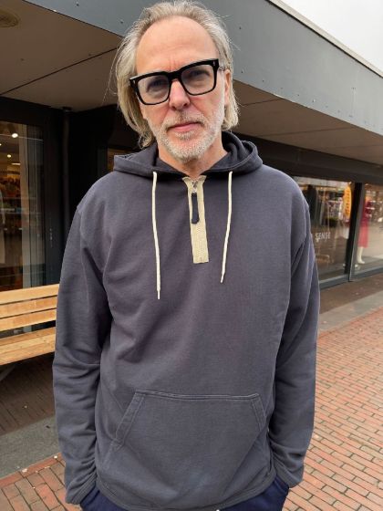 Universal Works heren Beach Hoody Navy