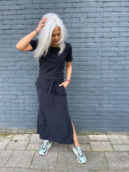 D'etoiles jurk Andorra zwart