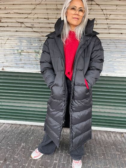 Shu dames jas Long Reversible Jacket Black