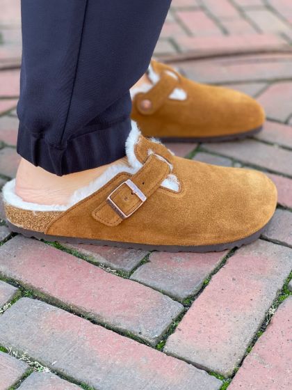 Birkenstock heren sandaal Boston VL Laf Mink