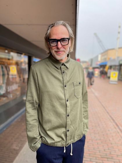 Drykorn heren overshirt Ceren donkergroen